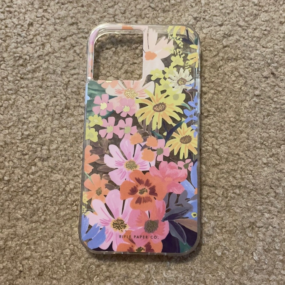 Rifle Paper Co. iPhone 12 Clear Marguerite case